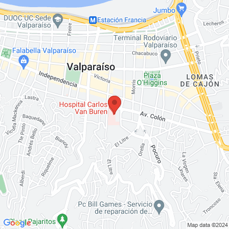 Hospital Carlos Van Buren map