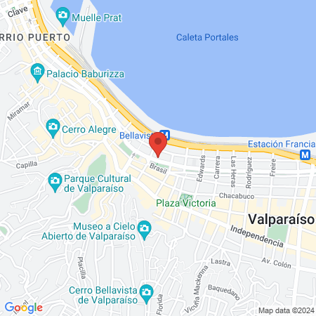 Servicio de Salud Valparaíso map