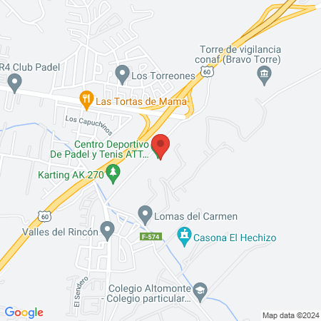 Centro Deportivo De Padel y Tenis ATT Peñablanca map