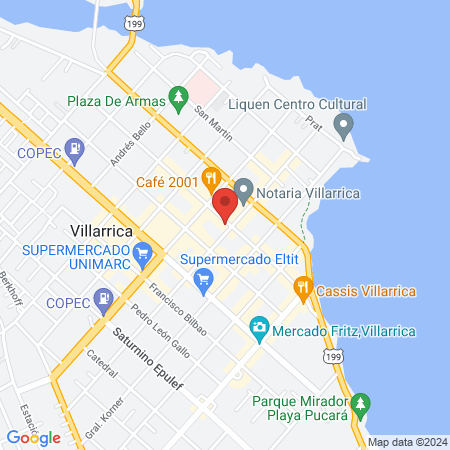 Peluquería y barbería en Villarrica Espacio Belleza Susana Vera Estilista map