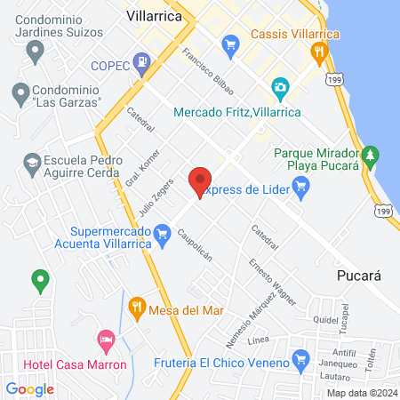 Peluqueria y Barberia en villarrica El Espacio del Varón Miguel Gómez Estilista map
