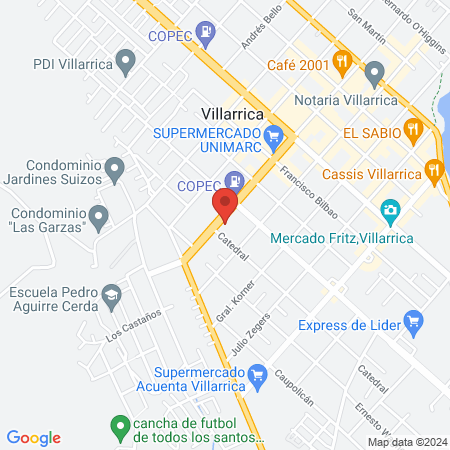 Pacific Fitness Gym Villarrica map