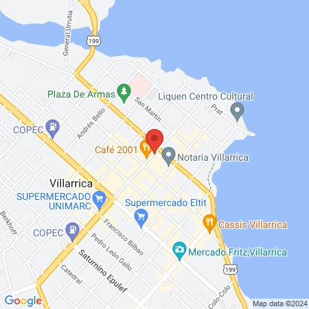 Clinica Santa Laura Villarrica map