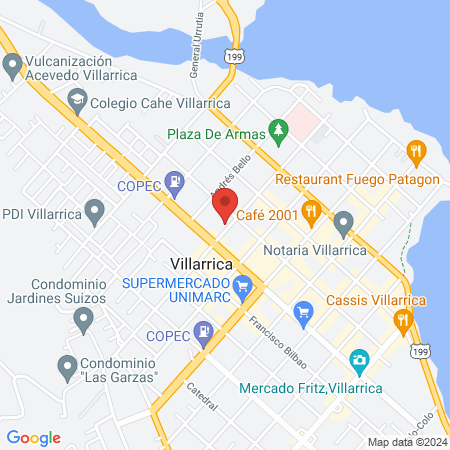 Veterinaria Villarrica map