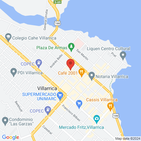 Centro MedSalud Ecografías y Ecotomografías Atendemos en Villarrica, Loncoche, Nueva Imperial,Panguipulli y lanco map