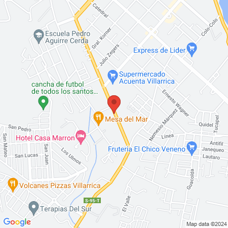 Centro veterinario municipal de la ilustre municipalidad de villarrica map
