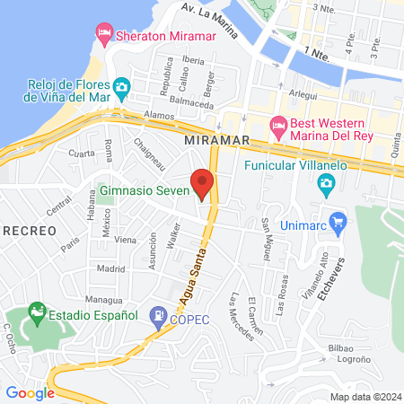 Gimnasio Seven map