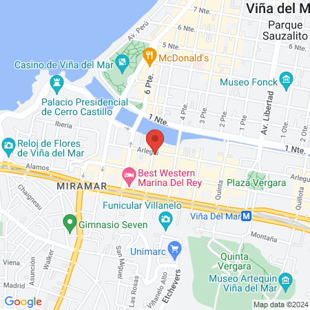 Gimnasio Pacific Viña del Mar map