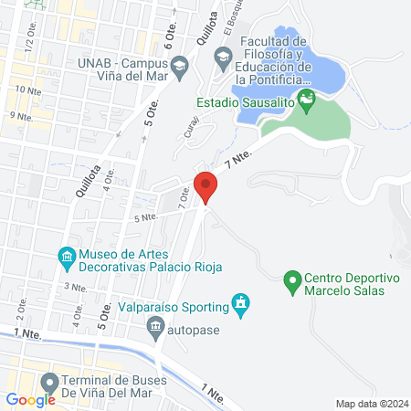 Centro Deportivo UNAB Viña del Mar map