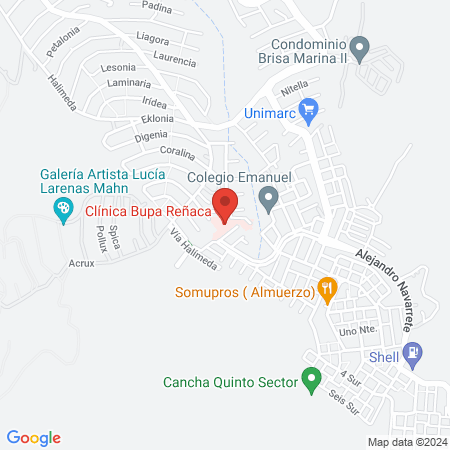 Clínica Bupa Reñaca map
