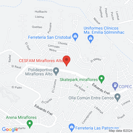 SAPU Miraflores Alto map