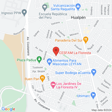 CESFAM La Floresta map