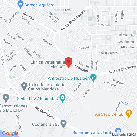 Clínica Veterinaria Medpet map