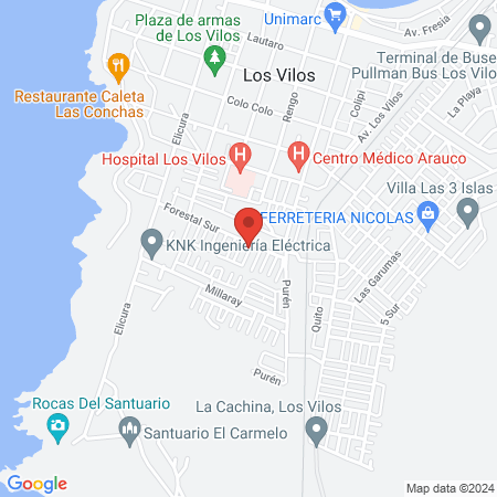 Clínica Veterinaria Los Vilos map