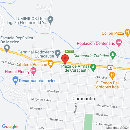 Veterinaria Doña Ines Curacautín map