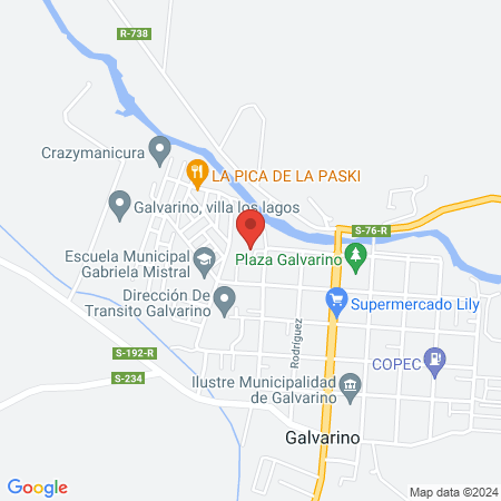 Hospital Galvarino map