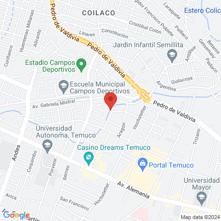 Polideportivo Andes map