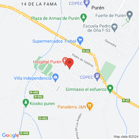 Servicio De Emergencia Hospital Puren map