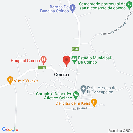 Gimnasio Municipal de Coinco map