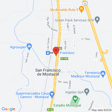 FaceSalud Mostazal map