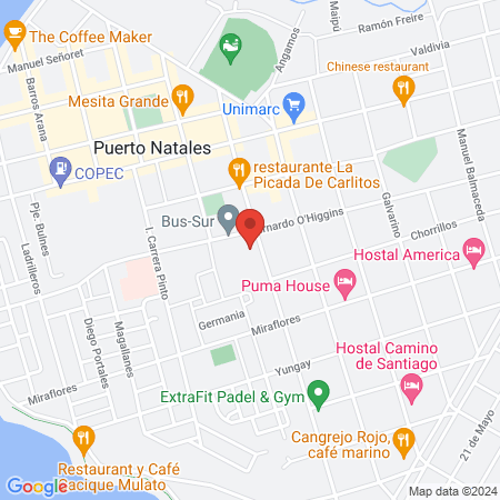 Spa y Belleza Natales map
