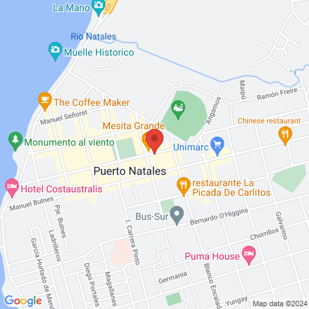 BARBERIA NATALES map