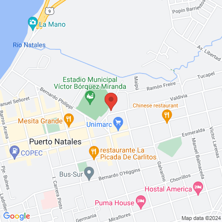 Be Fit Puerto Natales map