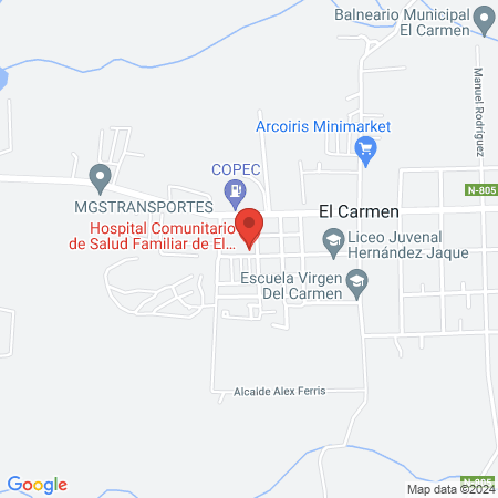 Hospital Comunitario de Salud Familiar de El Carmen map