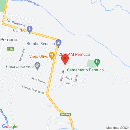 CESFAM Pemuco map