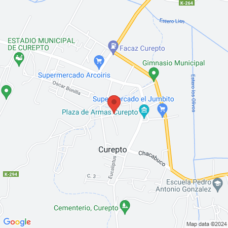 Hospital Curepto map