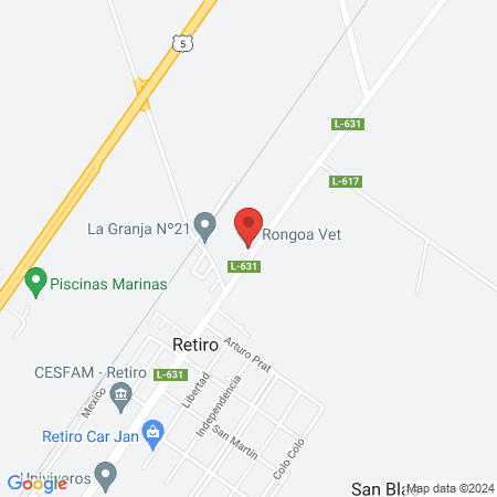 Rongoa Vet map