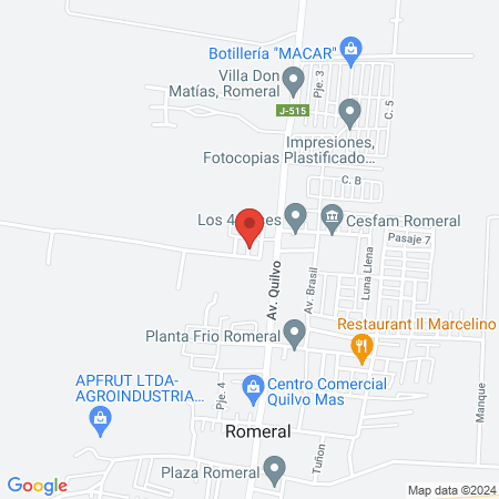 Peluperru Romeral map