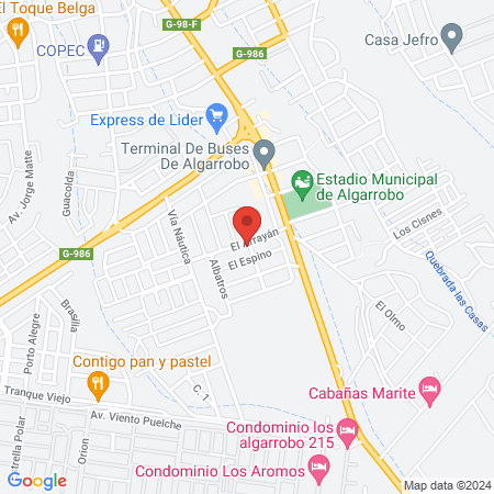 Barberia en Algarrobo - Black Scorpion map