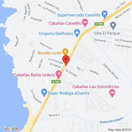 Casa Yoga Quisco Norte map