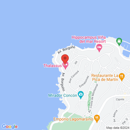 Thalassus Cabañas y Spa map