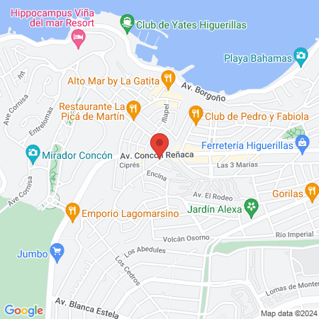 Cruz Roja, Concon map