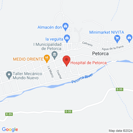 Hospital de Petorca map