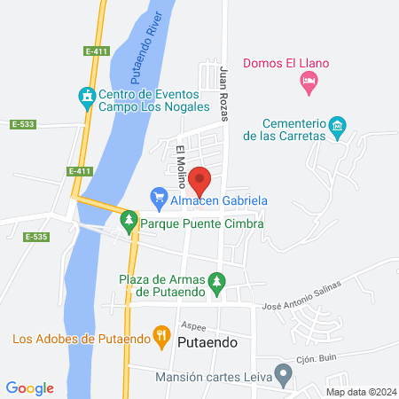 Hospital de Putaendo map