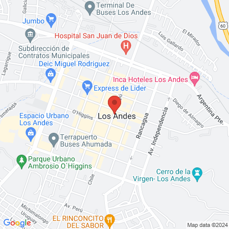 RED INTEGRAL DE ESPECIALIDADES DENTALES (DENTIMAGEN SUCURSAL LOS ANDES) map