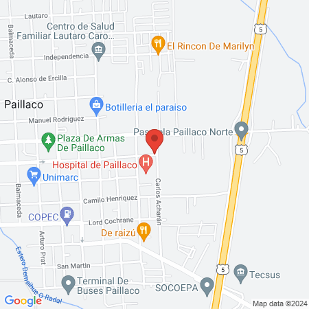 Centro Promoción de la Salud Paillaco map