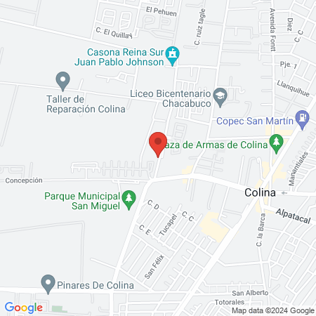 Gimnasio Ponderosa Colina map