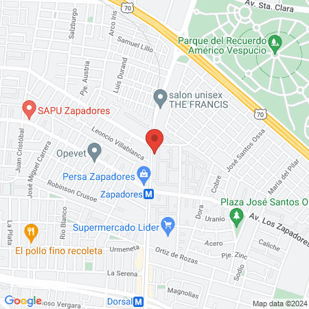 Dra. María Elena Gómez Rao map