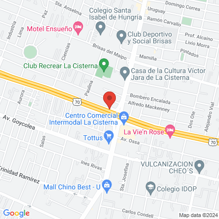 Gimnasio Pacific La Cisterna map
