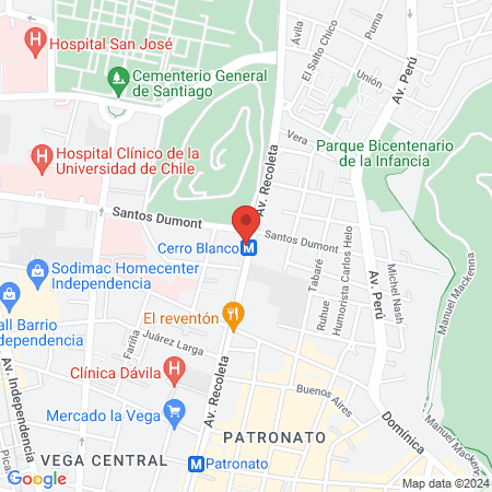 Clínica Dental Sandía Recoleta map