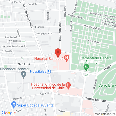 Dr Children's Hospital Roberto del Río map