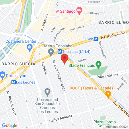 Spazio M Belleza y Relajación - Masajes en Providencia map