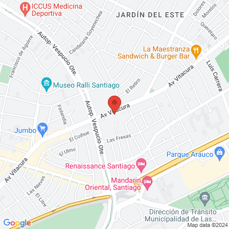 Energy gym Vitacura map