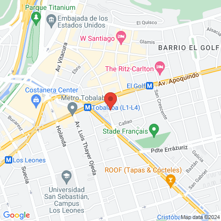 Cínica Dental El Golf Las Condes | Clínica Everest map