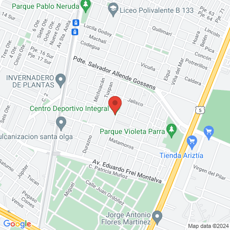 Centro Deportivo Integral map