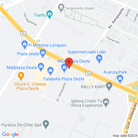 UFC GYM Chile Mallplaza Oeste map